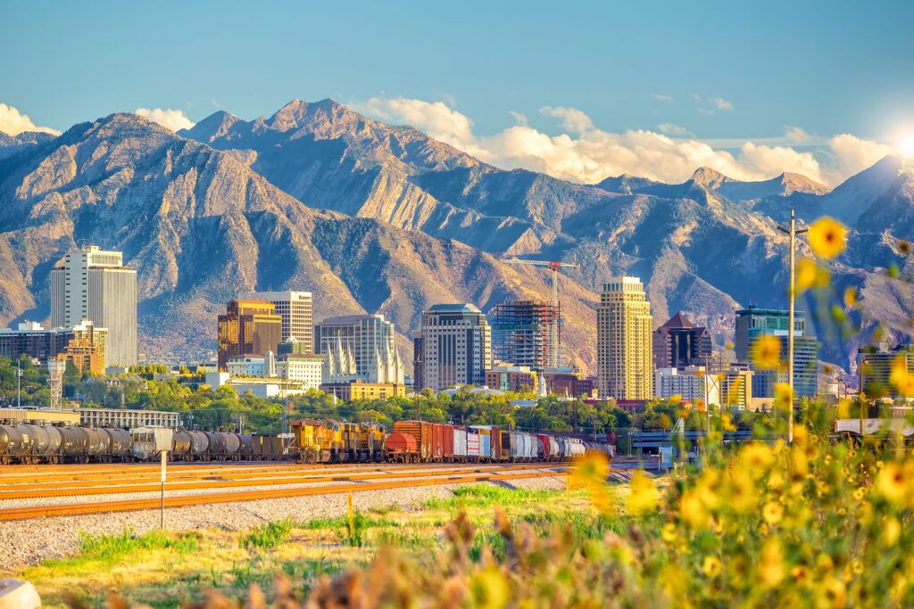 The Ultimate Guide to Choosing the Right HVAC System for Your Home 1 A city with tall mountains in the background.